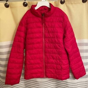 Lands’ End Red Puffer Jacket